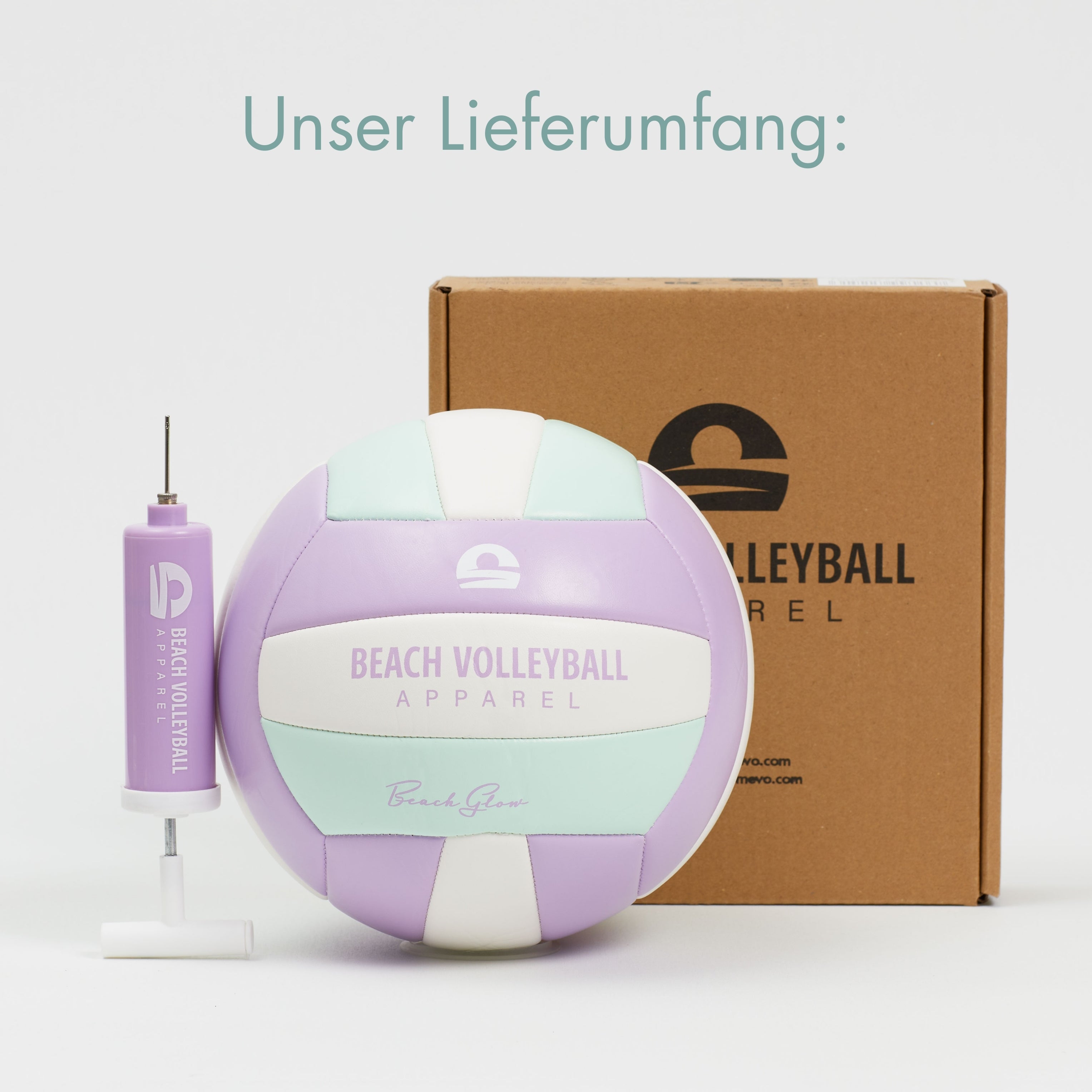 Beachvolleyball Beach Glow mit Ballpumpe