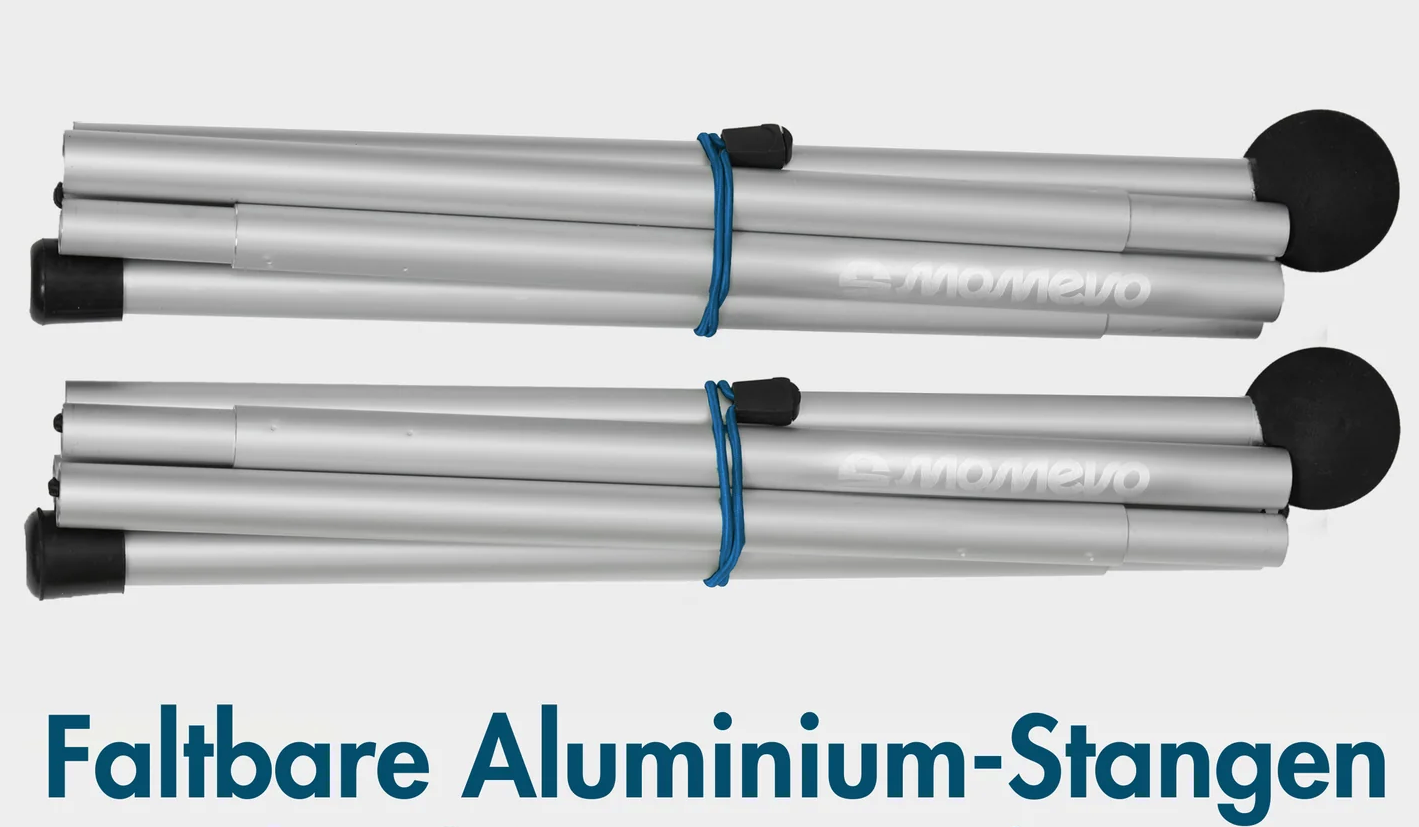 2x Faltbare Alu-Stangen für das Sunsail Strandzelt