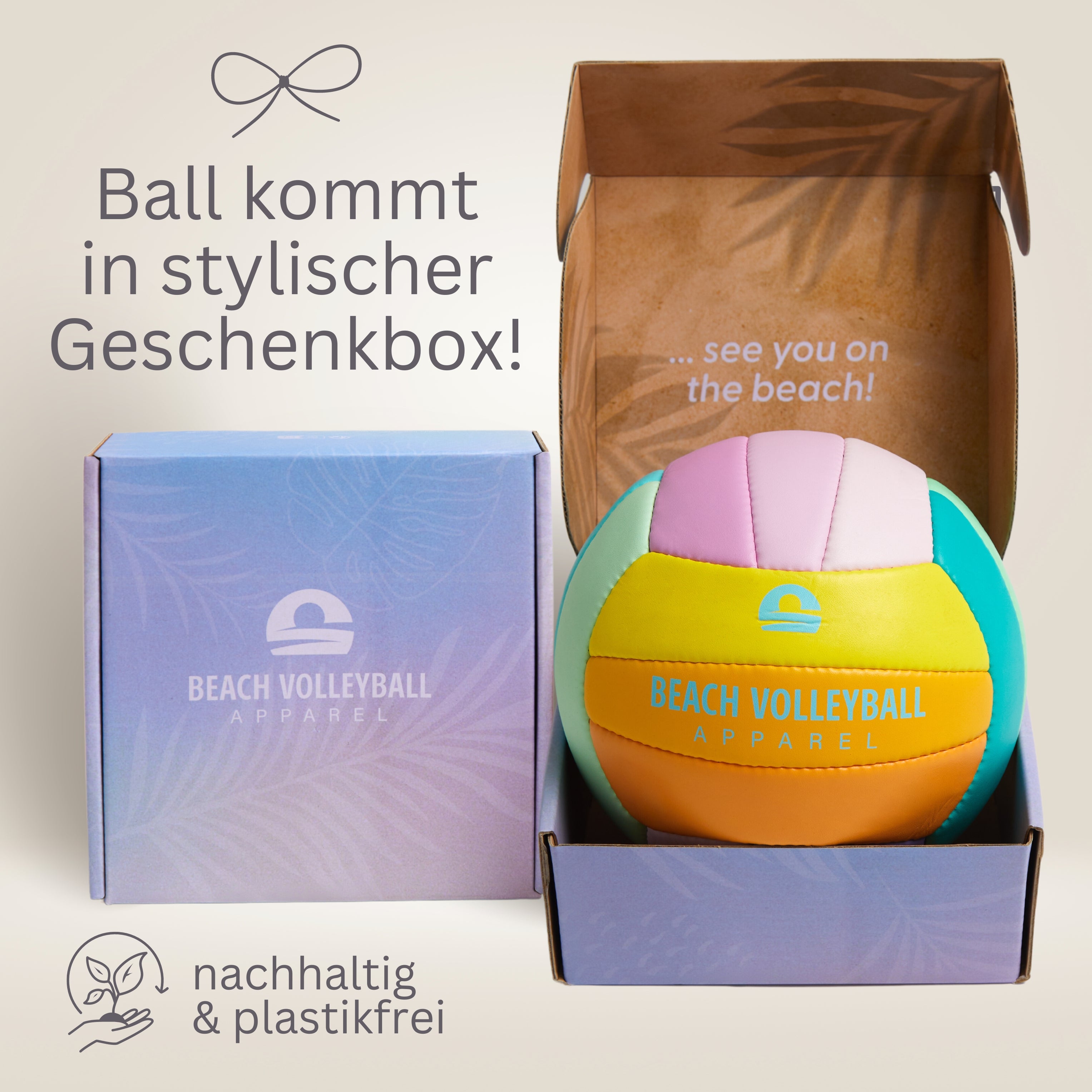 Beachvolleyball SunSetter, offizielle Größe, handgenäht, robust, wasserdicht