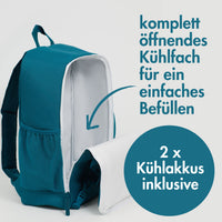 Momevo Kühlrucksack Chillpack mit zwei Kühlakkus