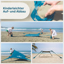 Tenda da spiaggia Momevo Sunsail con SPF50+