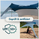 Tenda da spiaggia Momevo Sunsail con SPF50+