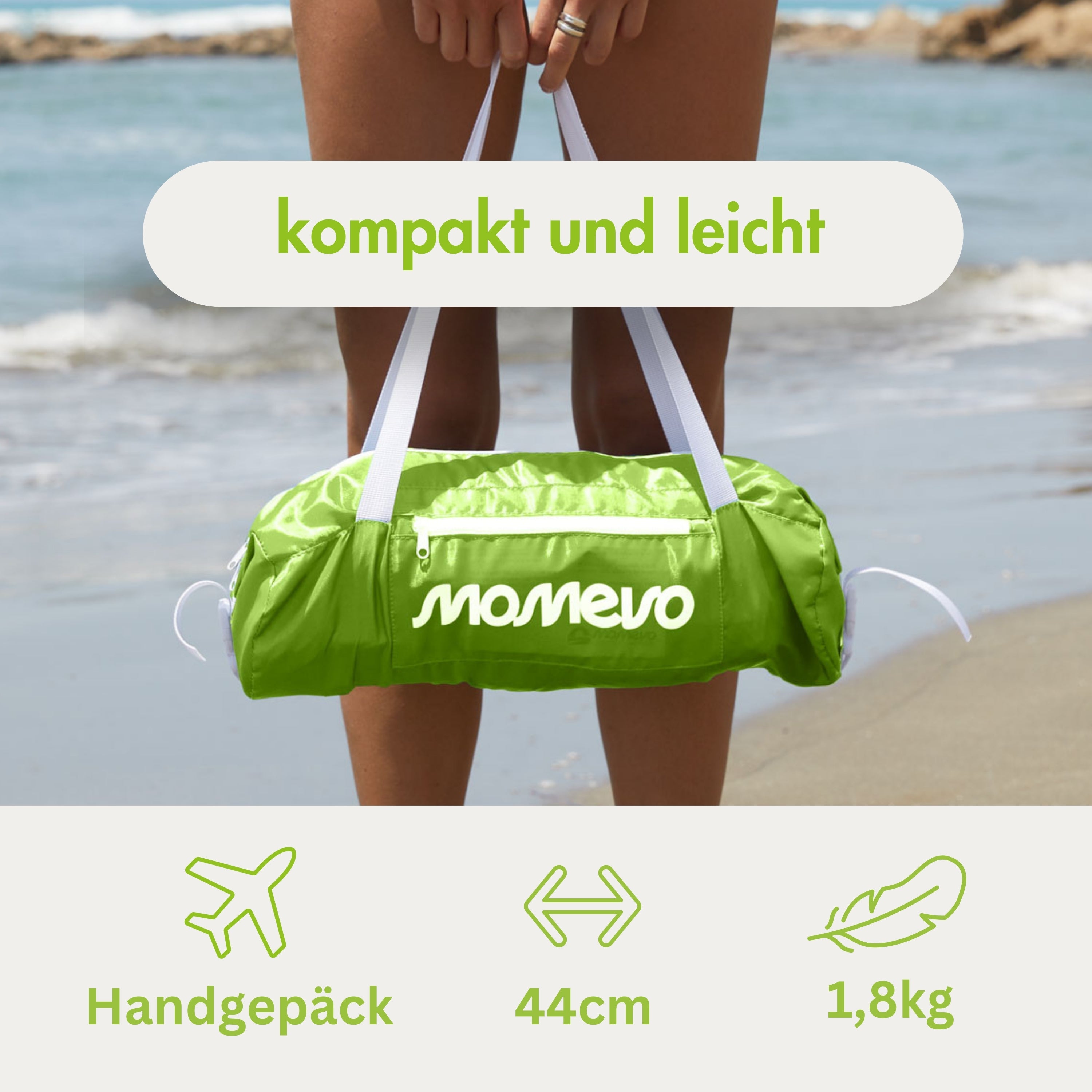 Momevo Sunsail Strandzelt Sonnensegel mit LSF50+