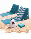 Airlounge Strandlehne aufblasbarer Beach Lounger Petrolblau