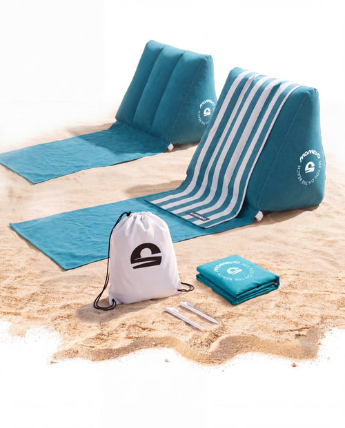Airlounge Strandlehne aufblasbarer Beach Lounger Petrolblau