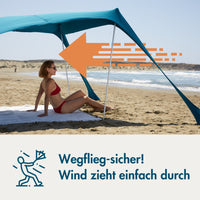 Momevo Sunsail Strandzelt Sonnensegel mit LSF50+