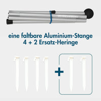 Momevo Sunsail Strandzelt Sonnensegel mit UPF50+