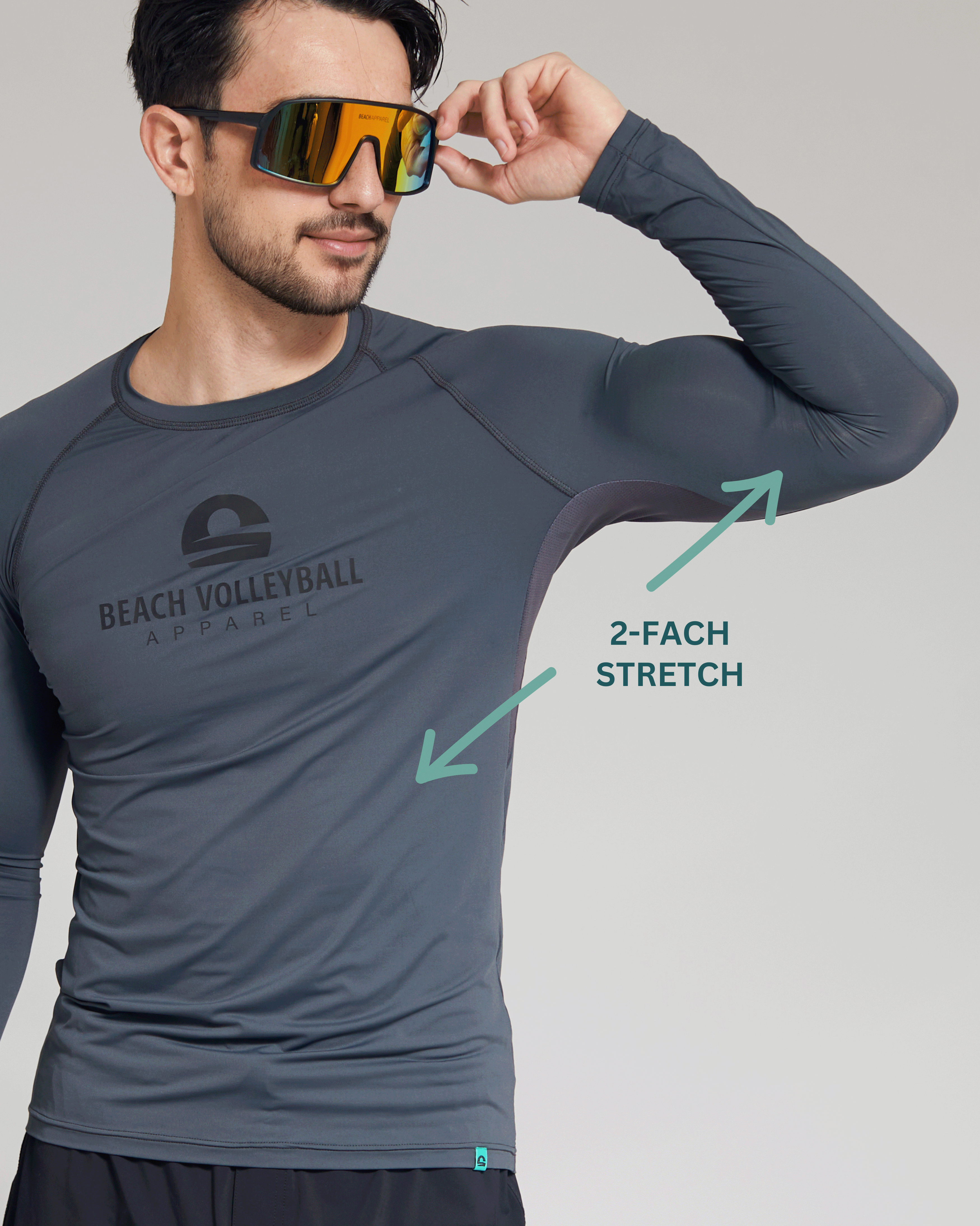 Beachvolleyball Longsleeve Top Herren