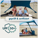 Momevo Sunsail Strandzelt Sonnensegel mit LSF50+