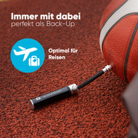 Ballpumpe kompakt mit flexiblem Schlauch